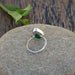 Rings Natural Emerald Gemstone 925 Sterling Silver Ring