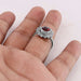 rings Natural Garnet Gemstone 925 Sterling Silver Ring Faceted Round Crystal Boho Birthstone - by Rajtarang