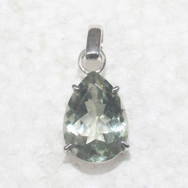 Necklaces Natural Green Amethyst Gemstone 925 Sterling Silver Jewelry Pendant Handmade Gift Free Chain - by Zone