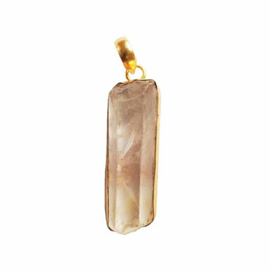 pendants Natural Healing Crystal Quartz Gemstone Pendant - by Krti Handicrafts