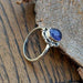 Rings Natural Iolite Gemstone Ring -Bezel Set Designer -Birthday Gift