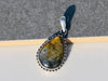 Natural Labradorite Pendant 925 Sterling Silver Artisan Gemstone Yellow Fire Stone Birthstone - By Tanabanacrafts