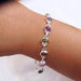 Natural Multi Tourmaline Bracelet 925 Sterling Silver gemstone Jewelry handmade - by Adorable Craft