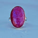 rings Natural Pink Silver Oval - by Subham Jewels