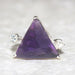 Natural Purple Amethyst Gemstone 925 Sterling Silver Jewelry Ring Handmade Gift - by Zone