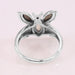Natural Rainbow Moonstone Ring Butterfly 925 Sterling Silver Handmade Gemstone Gift for Mom - by Rajtarang