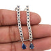 earrings Natural Real Sapphire Handmade 925 Sterling Silver Dangle Earrings Wedding Jewellery Christmas Gift - by Vidita Jewels