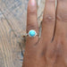 Rings Natural Sleeping Beauty Arizona Turquoise Gemstone 925 Sterling Silver Birthstone Gift Ring