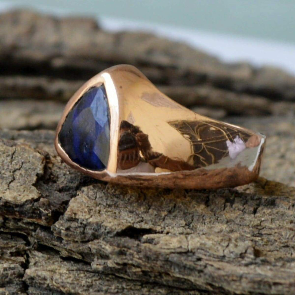Blue Sapphire (Neelam) Ring – 2.0 Carats – Revankar Vaibhav Jewellers