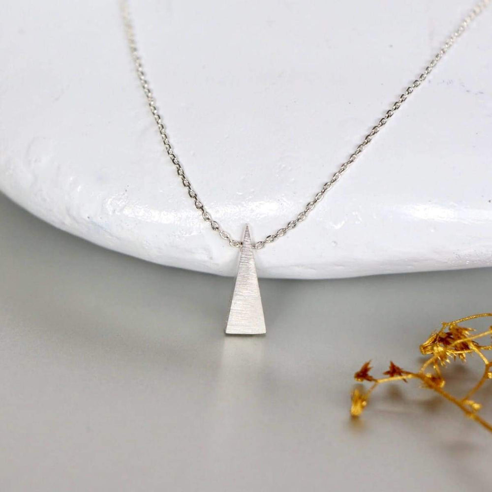 Necklaces Necklace Set Triangle Gold And Rhodium Charm Dipped Minimalist Bohochic Gift (SN81/82)