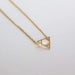 Necklaces Necklace Set Triangle Gold And Rhodium Charm Dipped Minimalist Delicate Gift (SN103/104)