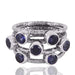 Rings New Design Real Iolite Gemstone Sterling Silver Multi Stone Solid - Title by Rajtarang