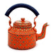 Painted Teapots Orange Delight Hand Tea Pot in Aluminium (1000ml)