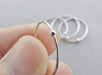 rings Orbit Spinner Stackable Rings,Modern Thin Whisper Sterling Handmade Jewelry Gift for her - by InishaCreation