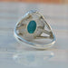 Oval Cab Blue Larimar Gemstone 925 Sterling silver Ring 22K Yellow Gold Filled Rose