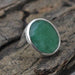 Rings Oval Faceted Emerald Ring May Birthstone Gift 925 Sterling Silver Men’s