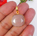 Peach Moonstone Gemstone Pendant for Chain - by Nehal Jewelry