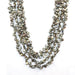 pearl string boho necklace women 925 Sterling Silver Necklace Pearl Beaded Women Festive Wear Tribal Indian - by Vidita Jewels