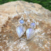 Perfect Pair Rainbow Moonstone Cabochon Gemstone Sterling Silver Earring June Birthstone Jewelry - By Rajtarang