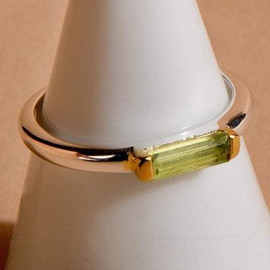Rings Peridot Gemstone Silver Ring - by Maya Studio