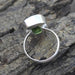 rings Peridot Quartz Ring,925 Sterling Silver Ring,Dark Green Ring,Beautiful Gift Ring Birthstone Ring,Green Cushion Cut Stone Jewelry 