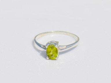 rings Cut Peridot Ring 925 Silver Engagement Ring,Anniversary Gift August Birthstone,Handmade Jewelry for Her - by TanaBanaCrafts