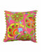 Pink Stylized Floral Embroidered Cushions - By Vliving