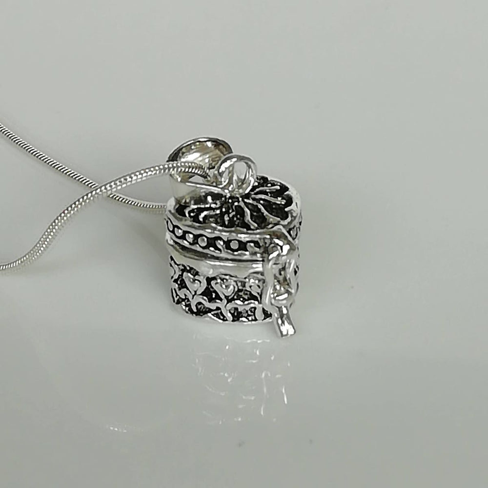 necklaces Prayer Box Necklace - Tibetan necklace - Pendant - Stash - Jewelry - Silver - PD233 - by NeverEndingSilver
