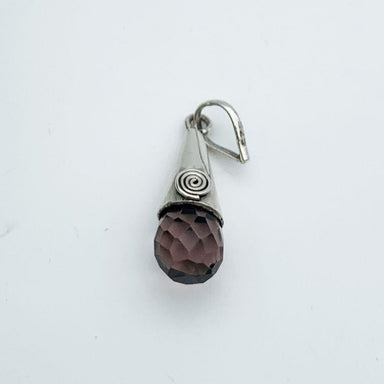 Purple Amethyst Gemstone Studded In 925 Sterling Silver Handmade Jewelry Pendant Gift For Women - By Jewelrybyshreya