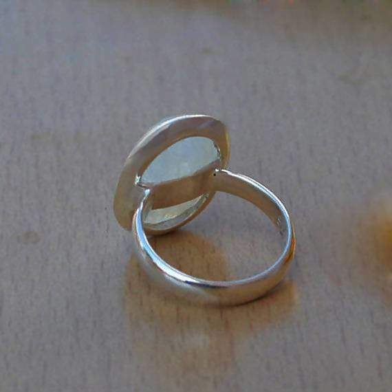 Rings AAA Rainbow Moonstone Gemstone Ring -Faceted Ring- In 925 Sterling Silver -June Birthstone -Moonstone Gift