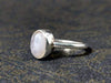 Rings Rainbow Moonstone Ring 925 Sterling Silver Handmade June Birthstone Woman Oval Shape Stone White Jewelry