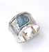 rings Raw Aquamarine Crystal Ring 925 Sterling silver - by Adorable Craft