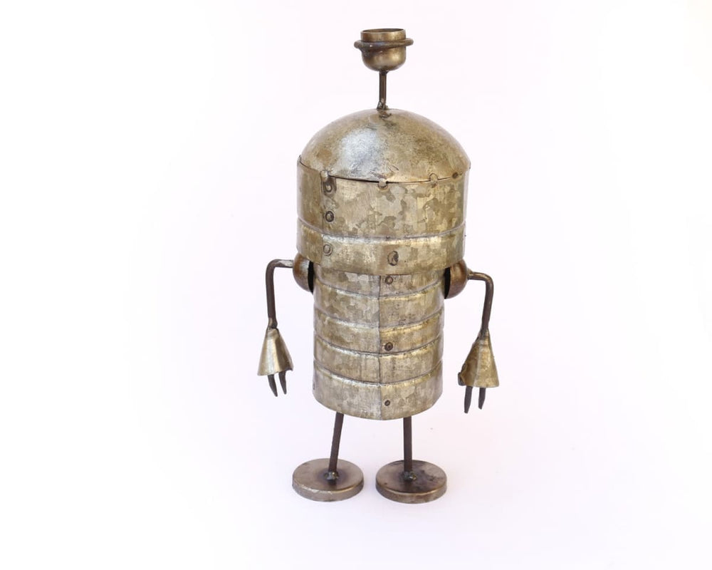 home decor Recycled Iron Figure Alien Showpiece Home Decor Figurine - by De Kulture Works