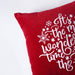 Red Christmas pillow cover in embroidered velvet sizes available - by VLiving