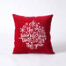Red Christmas pillow cover in embroidered velvet sizes available - 16 X by VLiving