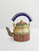 Painted Teapots Red and Golden Hand Tea Pot in Aluminium