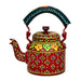 Painted Teapots Red Hand Tea Pot in Aluminium