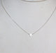 Necklaces Rhodium Triangle Necklace Silver Charm Boho chic Delicate Chain MN107 - by Soul Charms