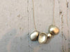 Necklaces river stones choker perfect gift for yogui fiend meditation necklace concave and convex satin gray metal zen