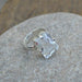 Rings Rock Crystal Ring Solid 925 Sterling Silver Clear Gemstone Gift