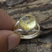 Rings Rose Cut Lemon Quartz 925 Sterling Silver Ring Prong Set