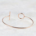 bracelets Rose gold chevron geometric bracelet plated cuff Minimal jewelry (B36) - by SilverCartel