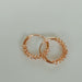 Rose gold hoops | 12 mm pink | Bali ear | Silver | Wire | Minimalist | E114 - by OneYellowButterfly