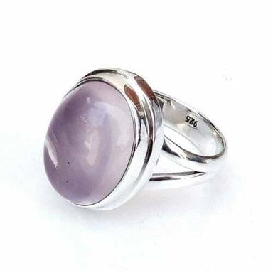 rings Rose Quartz 925 Sterling Silver Ring For Engagement Handcrafted Jewelry Gift for Her - by jaipur art jewels