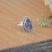 Rings Rough Row Tanzanite Ring Violet Blue Semi Precious Gemstone Bezel Solid 925 Sterling Silver Jewelry All Sizes Available.