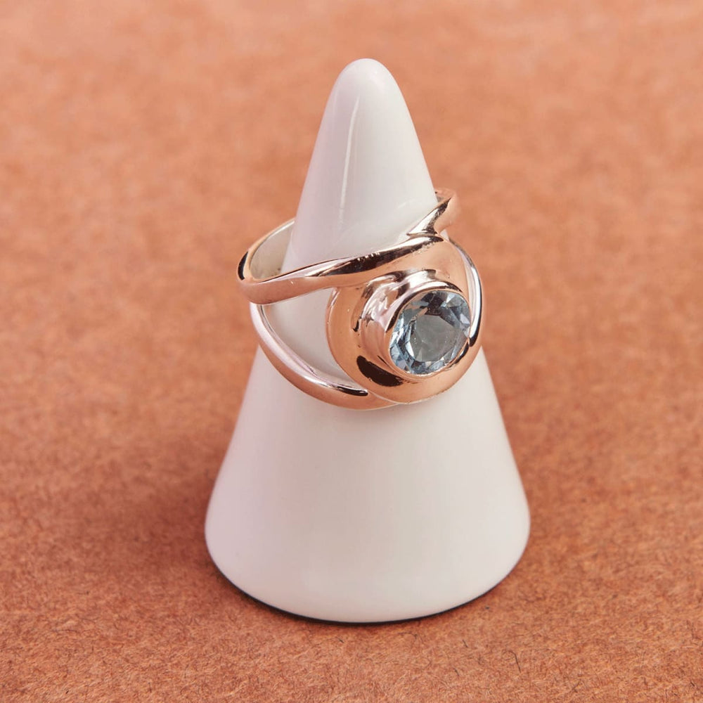 925-Sterling-Silver Birthstone Adjustable Rings for Women - White