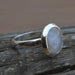 Rings Round Faceted Rainbow Moonstone Gemstone 925 Sterling Silver Ring