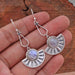 earrings AAA Quality Round Turquoise Gemstone Designer Handmade Women Dangle Earring 925 Sterling Silver Nickel Free - Rainbow Moonstone by 