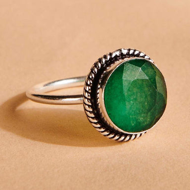 Emerald Silver Men Ring Green Quartz Imperial Unique Vintage Engraved –  AGARTA