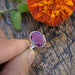 Rings Ruby Gemstone Ring Bezel Statement 925 Sterling Silver